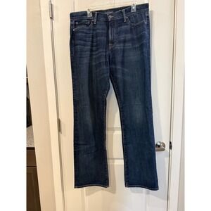 Lucky Brand 361 Vintage Straight Mens Jeans 34x34 Dark Wash Denim Blue Pants